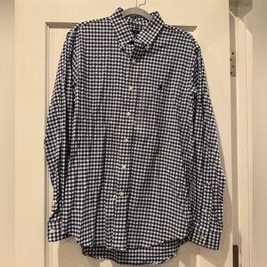 NWT Ralph Lauren Men’s Navy and White Checkered Shirt